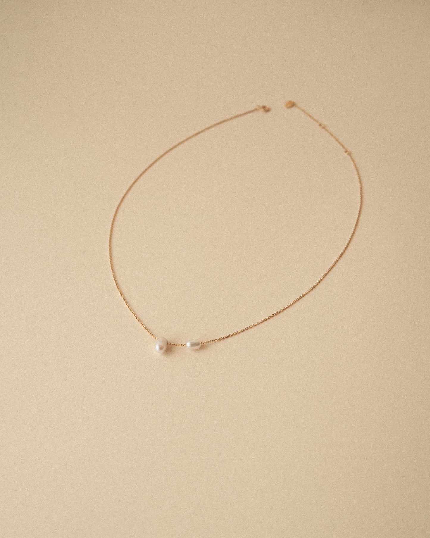 Chainlet Pearl Necklace / Yellow Gold Antonella Vermont